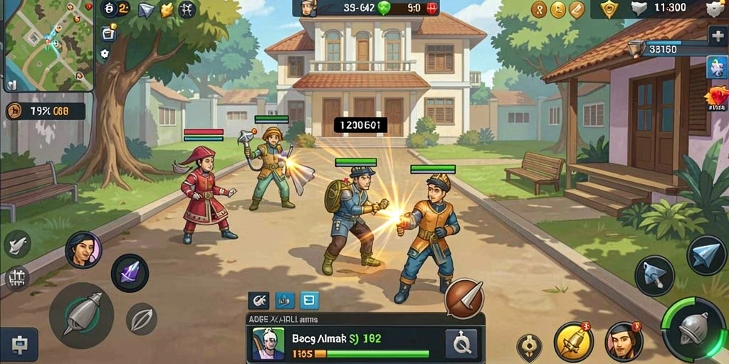 Tampilan awal game dengan grafis yang menarik.