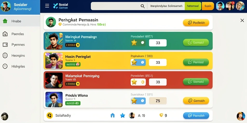 Tampilan awal antarmuka yang menarik.
