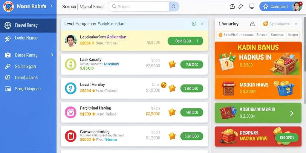 Tampilan permainan slot yang menarik dan dinamis.