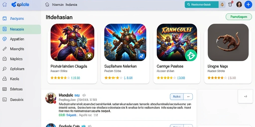 Tampilan utama aplikasi dengan menu navigasi yang sederhana.