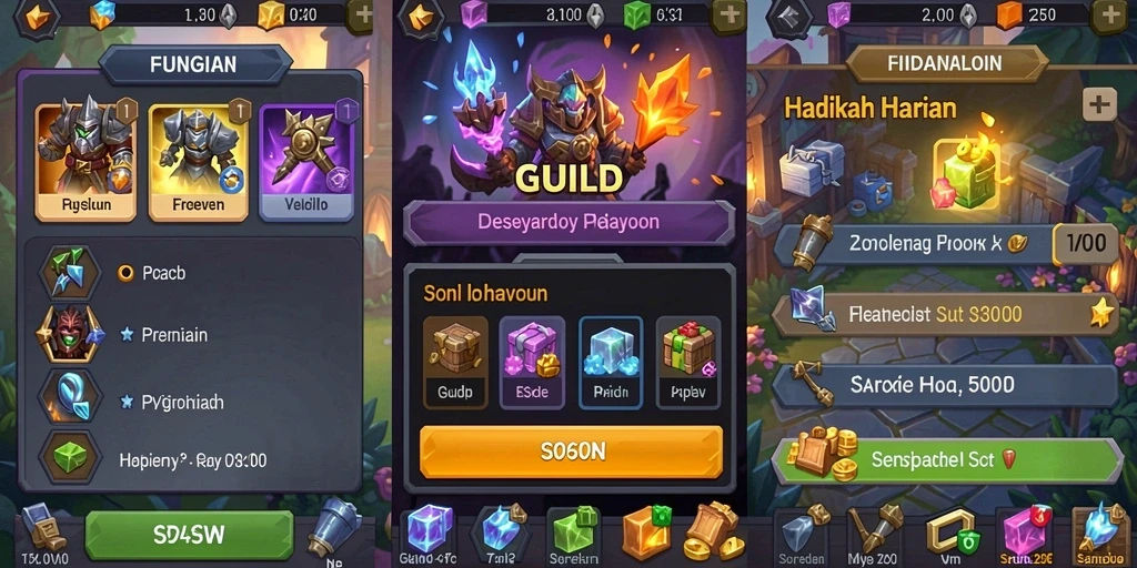 Tampilan awal game yang menarik dan mudah dinavigasi.